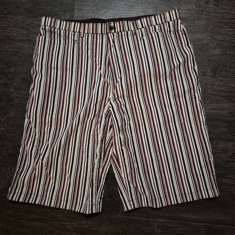 Russell Simmons ArgyleCulture Striped Mini Cord Shorts Men's Size 38
